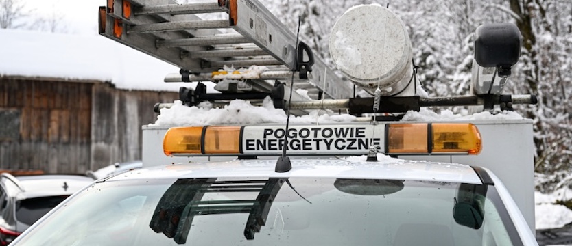Z powodu obfitych opadów śniegu wielu odbiorców w regionie bez prądu