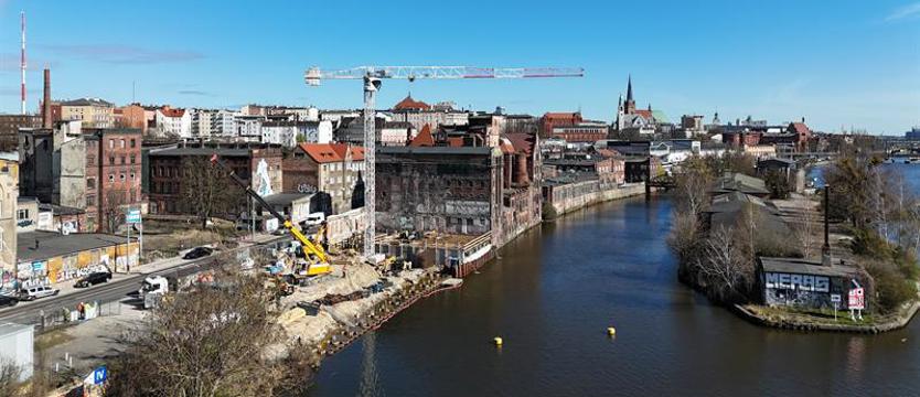 „Szczecińska Wenecja” w przebudowie. Inwestycja Wód Polskich nabiera kształtów