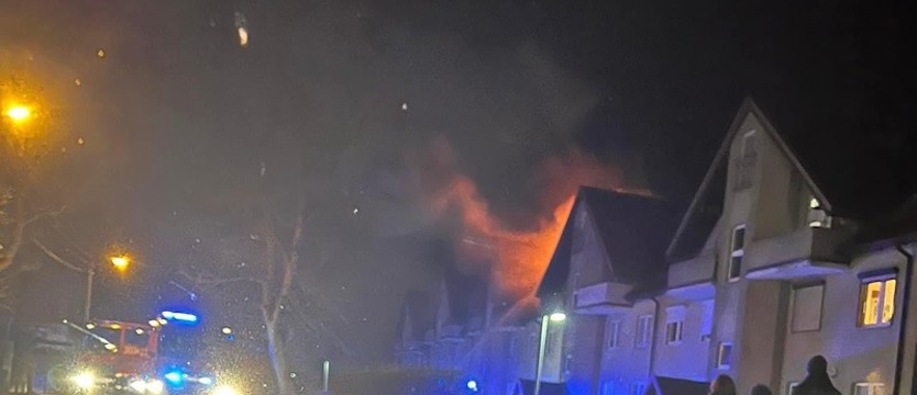 Pożar przy ul. Rostockiej - jedna osoba poszkodowana