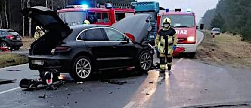Wypadek na chociwelce w poniedziałek