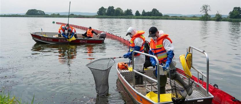 Kontrole ujęć wody pitnej, kąpielisk i targowisk. Do soboty wydobyto ponad 106 ton śniętych ryb