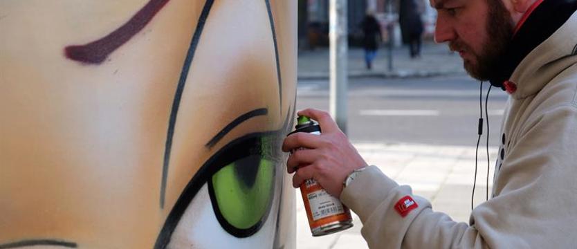 Warsztaty graffiti na osiedlu Bukowym
