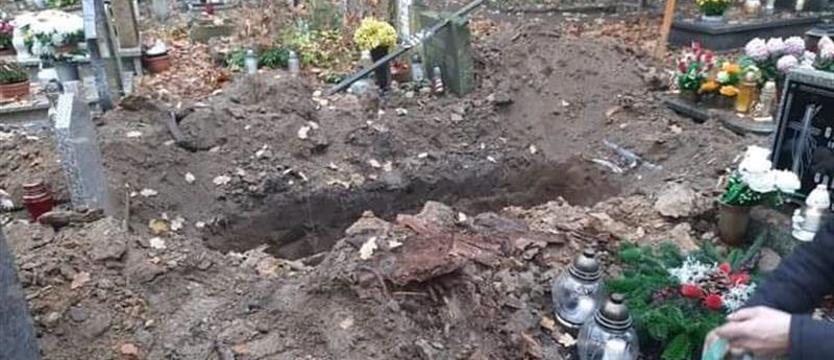 Skandal na Cmentarzu Centralnym. Ludzkie szczątki wykopane i porzucone