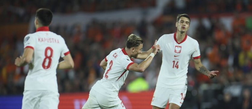 Piłka nożna. Polska zremisowała na wyjeździe z Holandią 1:1