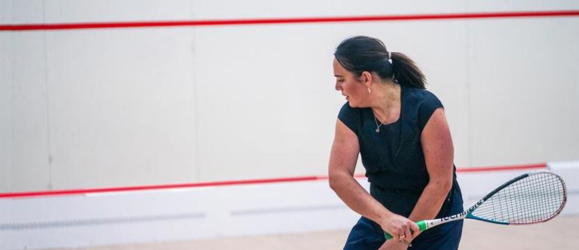Squash.   Piotr Chomicki nie oddał seta