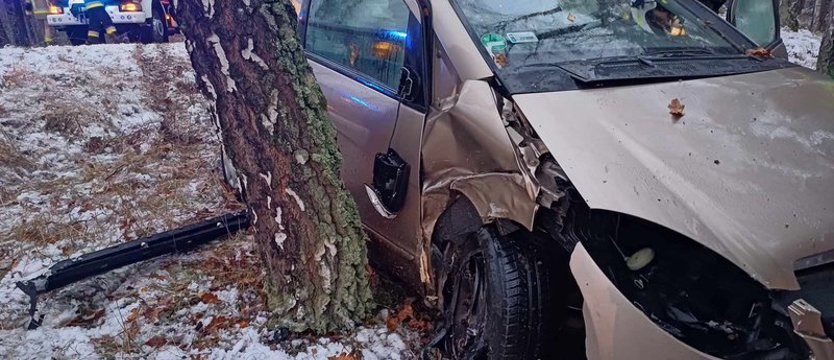Troje dzieci w szpitalu po wypadku na DW 172