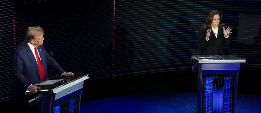 USA: ostre wymiany zdań i spór o wojnę w Ukrainie w centrum debaty Harris-Trump