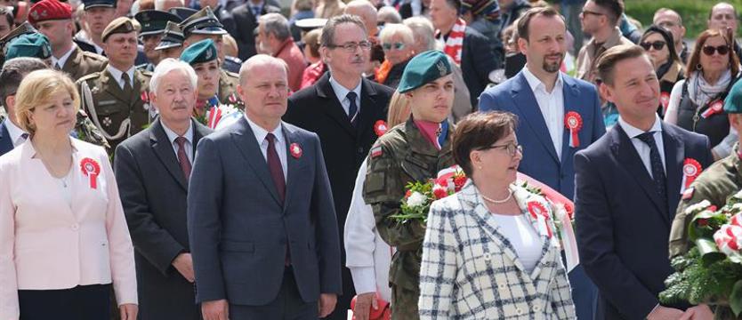 Uroczyste obchody na Jasnych Błoniach. W 232. rocznicę uchwalenia Konstytucji 3 Maja