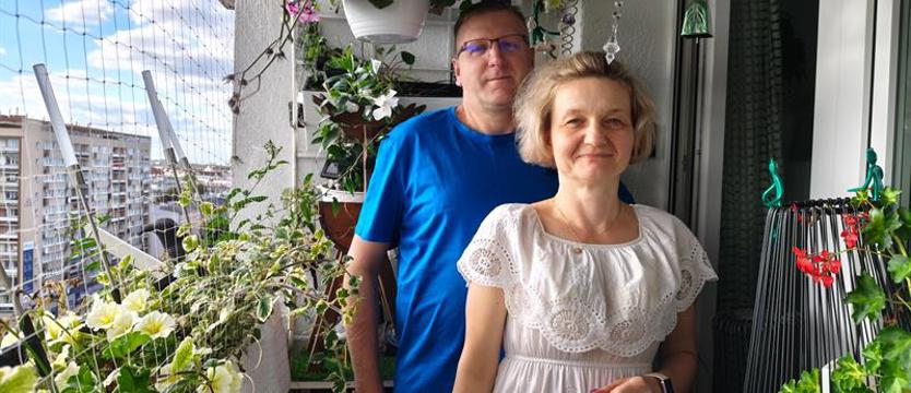 (kurier.kwiaty.16) Kwiaty nad dachami Szczecina