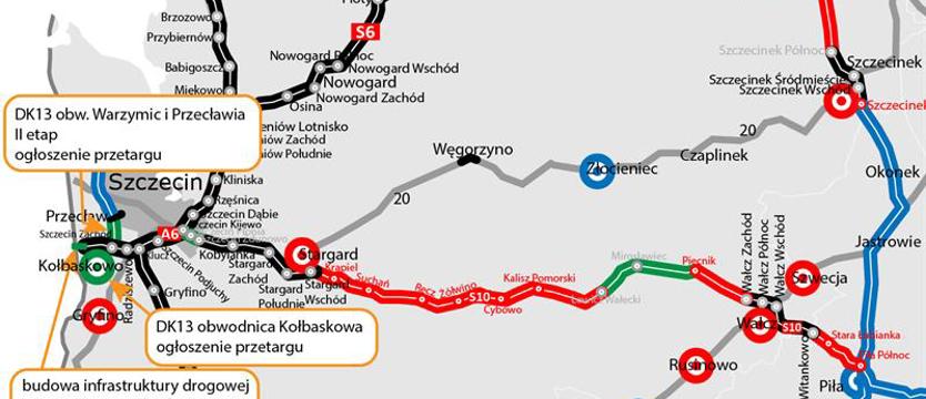 Nowe inwestycje drogowe w rejonie Szczecina