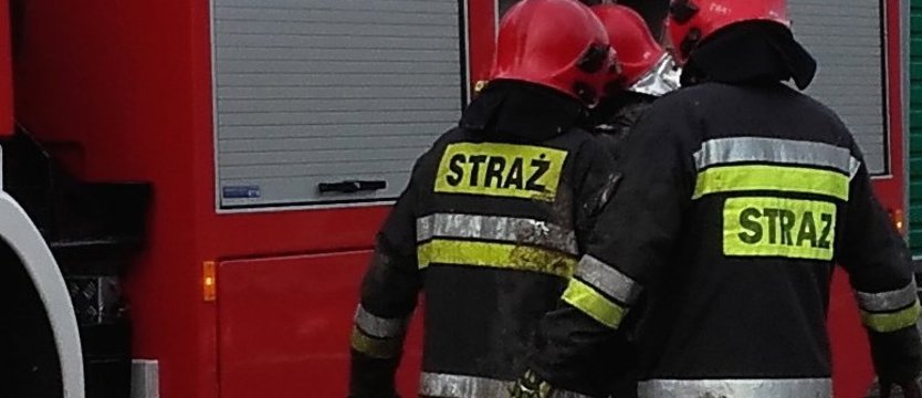 Pożar w zakładzie Gryfskand w Gryfinie