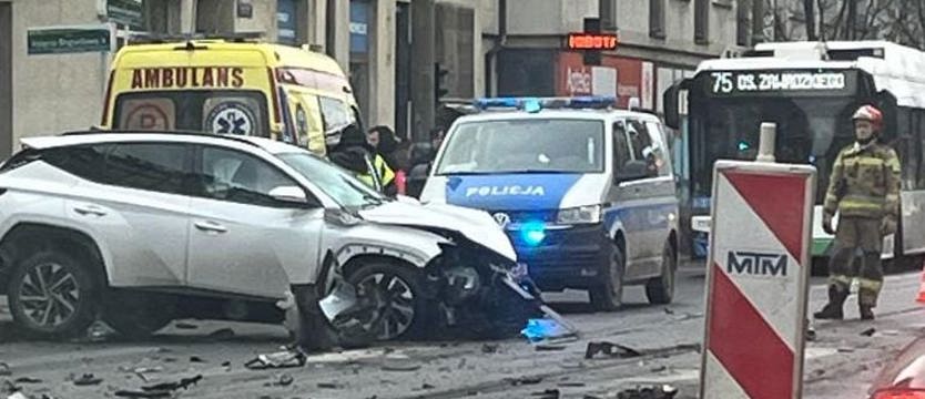 Stłuczka ze strażą