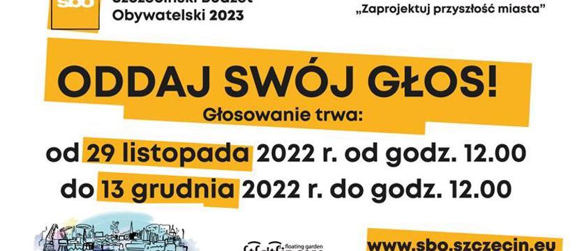 Projekty Szczecińskiego Budżetu Obywatelskiego 2023. Szczecinianie decydują