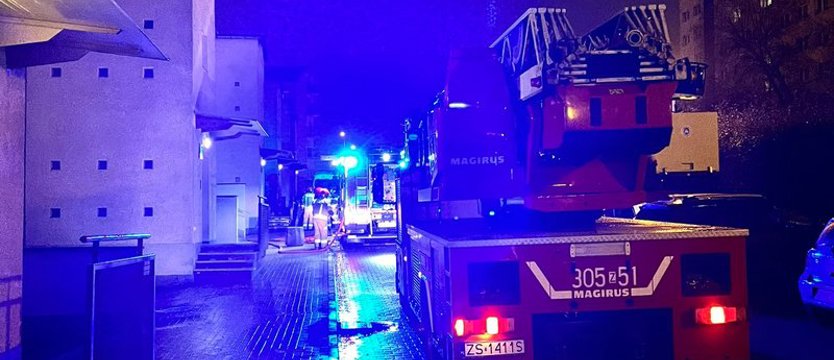 Pożar mieszkania przy ul. Łuczniczej w Szczecinie