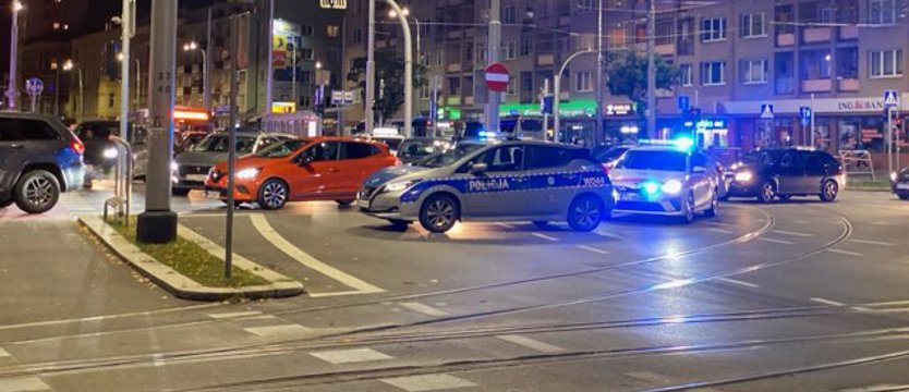 Zderzenie z autobusem na placu Rodła w Szczecinie
