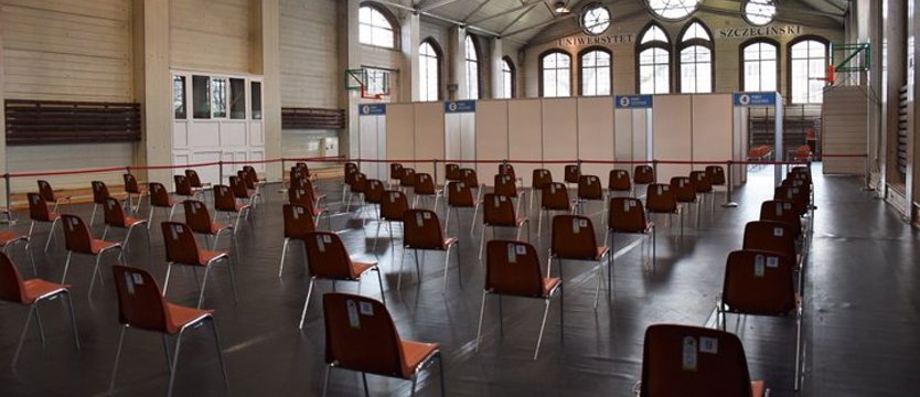 Miejski Punkt Szczepień Powszechnych przygotowany w Szczecinie