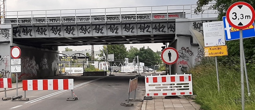 Od poniedziałku zostanie otwarty przejazd pod wiaduktem na Dąbrowskiego