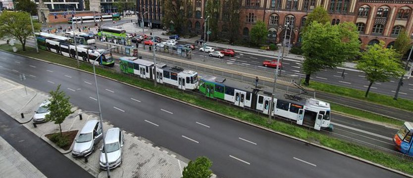 Tramwajowa awaria w al. Niepodległości w Szczecinie