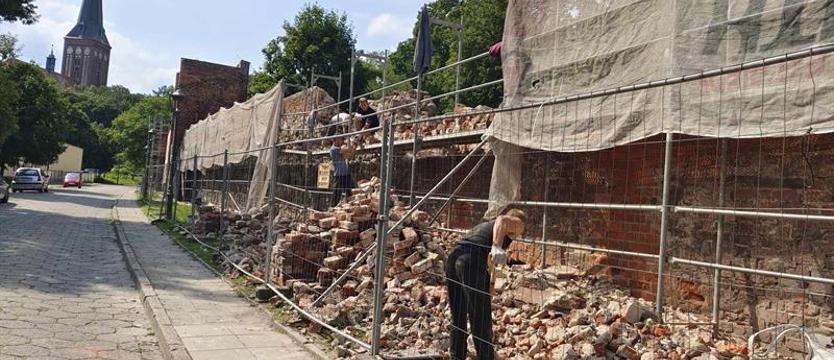 Remont muru obronnego przy ul. Klasztornej. Będzie jak nowy