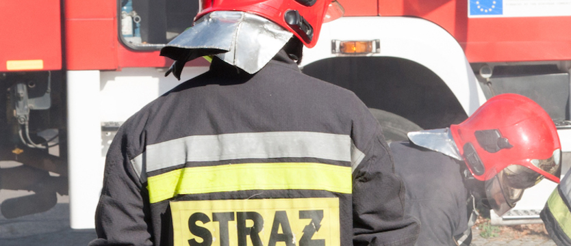 Pożar w sortowni odpadów komunalnych w Korzyścienku