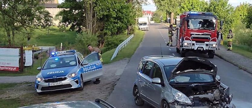 Czołowe zderzenie w Dobrzanach