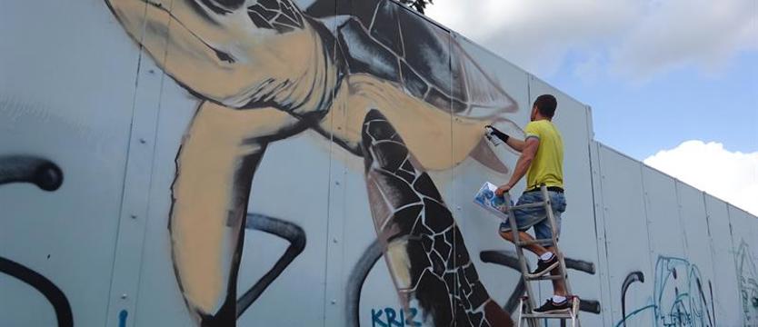 Urban Art Szczecin - graffiti na rogu Taczaka i Łukasińskiego