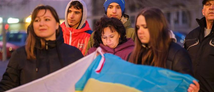 Uczcili pamięć obrońców. W rocznicę rosyjskiej agresji na Ukrainę