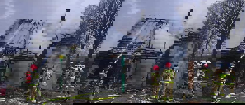 Pożar w powiecie gryfickim. Jedna osoba poszkodowana
