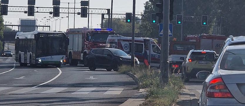 Wypadek na Struga. Siedem osób poszkodowanych