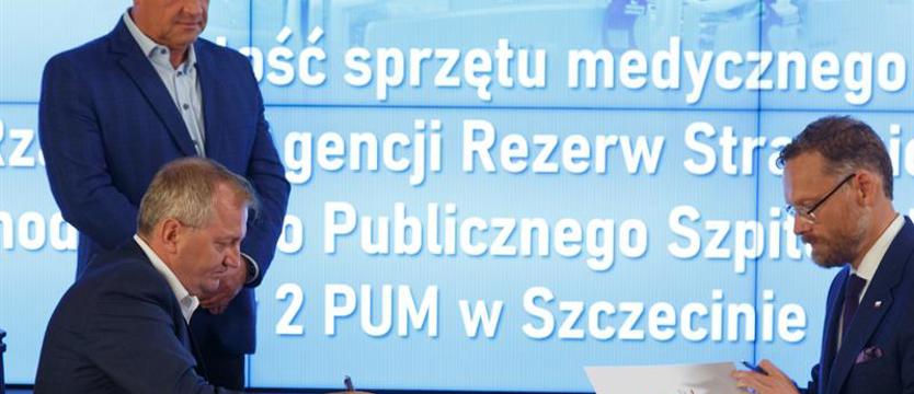Użyczony dla szpitala tymczasowego sprzęt zostaje na Pomorzanach